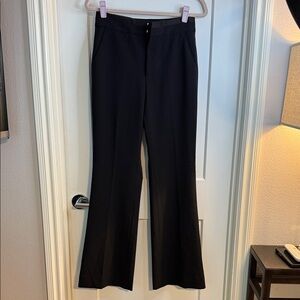 Banana Republic Elegant Black Tuxedo Flare Trousers